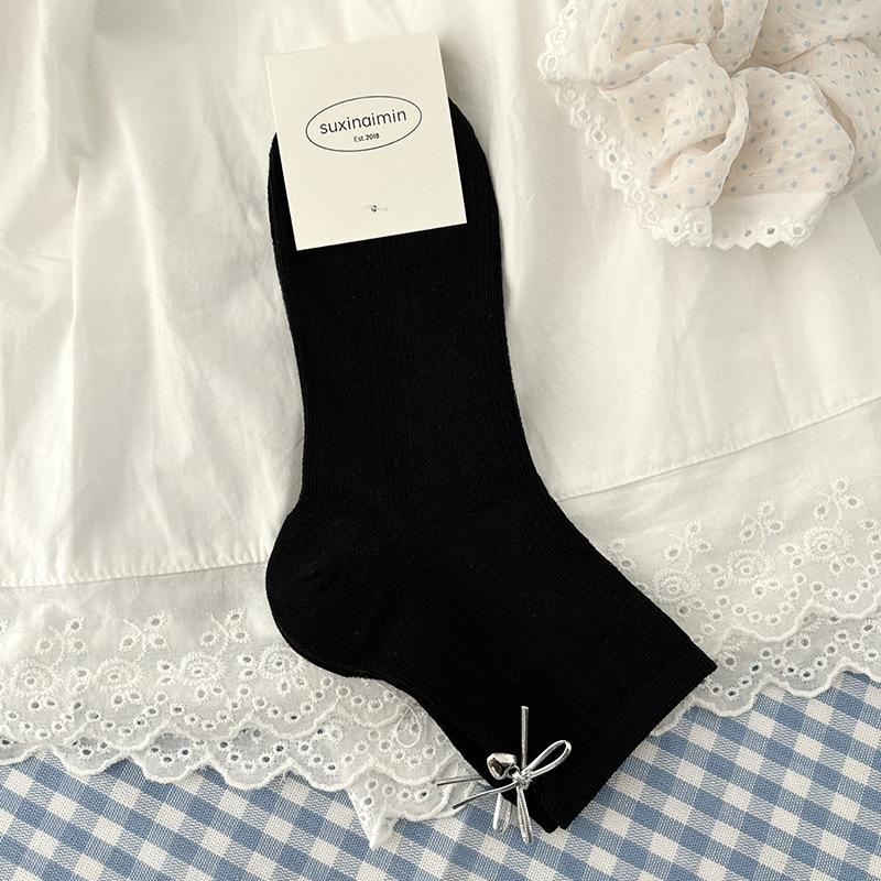 1 Pair Japanese Balletcore Socks Bow Lace Trim Mid Calf Socks Summer Thin Breathable Mesh Kawaii Style Hollow Out Sock One Size
1 Pair Japanese Balletcore Socks Bow Lace Trim Mid Calf Socks Summer Thin Breathable Mesh Kawaii Style Hollow Out Sock One Size