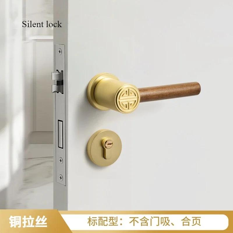 Metal Safety Door Lock Walnut Wood Handle Retro Bedroom Silent Locks Universal Split Locks Indoor Magnetic Lock Door Hardware
Metal Safety Door Lock Walnut Wood Handle Retro Bedroom Silent Locks Universal Split Locks Indoor Magnetic Lock Door Hardware