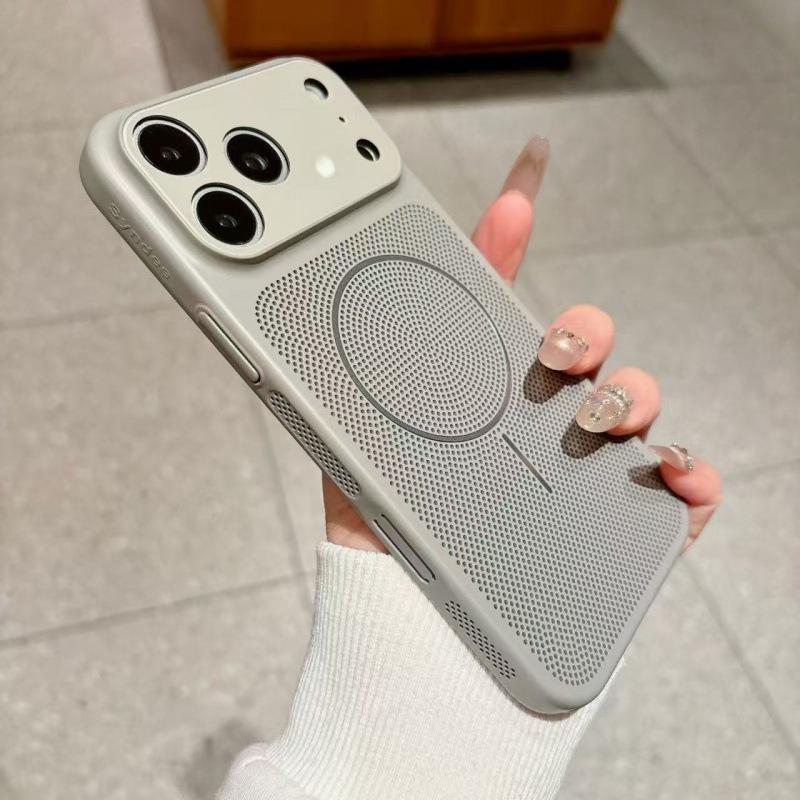 Apple 17 Pro Max Large Magnetic Phone Case for iPhone 16/15 - Cooling Mesh with Lens Protection. 13 Pro
Apple 17 Pro Max Large Magnetic Phone Case for iPhone 16/15 - Cooling Mesh with Lens Protection. 13 Pro