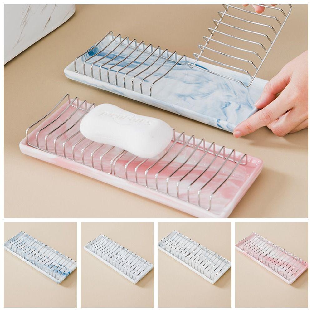 Creative Drain Soap Box Light Luxury Drain Holder Simple Ceramic Soap Dish Household style 1
Creative Drain Soap Box Light Luxury Drain Holder Simple Ceramic Soap Dish Household style 1