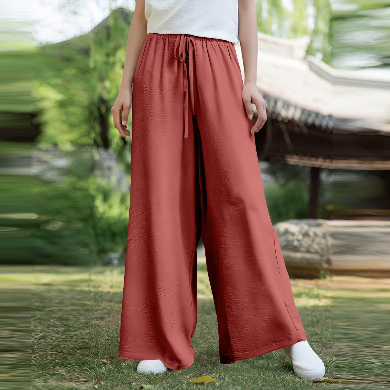 Women s Casual Wide Leg Trousers Elegant Trousers Long Trousers With Belt Trousers Wide Straight Leg S
Women s Casual Wide Leg Trousers Elegant Trousers Long Trousers With Belt Trousers Wide Straight Leg S