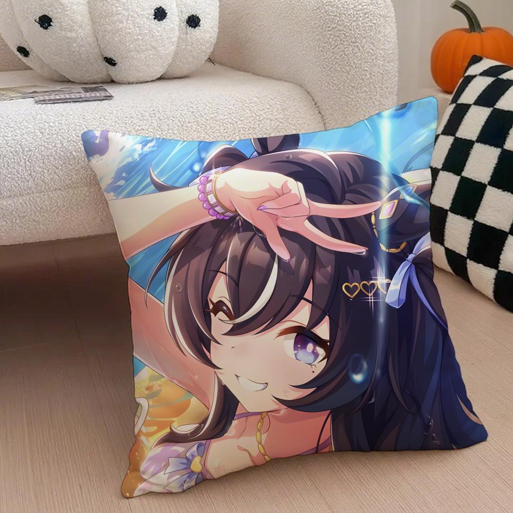 Cheerful Anime UUmamusume Pretty Derby Cushion Cover Throw Pillow Cover Hidden Button Durable Polyester Chair Cushion 30X30cm
Cheerful Anime UUmamusume Pretty Derby Cushion Cover Throw Pillow Cover Hidden Button Durable Polyester Chair Cushion 30X30cm