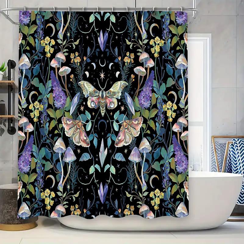 Botanical Moth Shower Curtain Nature Forest Dark Academia Backdrop Vintage Floral Tapestry Home Decor Wall Hanging Artistic Desi W60H190(CM)-1 Pcs
Botanical Moth Shower Curtain Nature Forest Dark Academia Backdrop Vintage Floral Tapestry Home Decor Wall Hanging Artistic Desi W60H190(CM)-1 Pcs