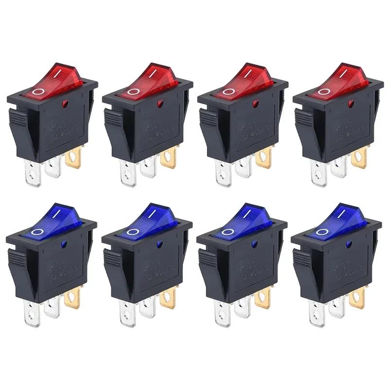 8Pcs KCD3 Toggle Switch 3Pins 2 Position ON-OFF Electrical Equipment Boat Rocker Switch with Light 15A/250V 20A/125V
8Pcs KCD3 Toggle Switch 3Pins 2 Position ON-OFF Electrical Equipment Boat Rocker Switch with Light 15A/250V 20A/125V