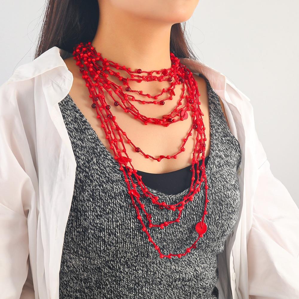 Luxury Long Sweater Chain Vintage Pearl Beads Chain Multi-layer Pearl Choker Necklace Party Gifts білий
Luxury Long Sweater Chain Vintage Pearl Beads Chain Multi-layer Pearl Choker Necklace Party Gifts білий