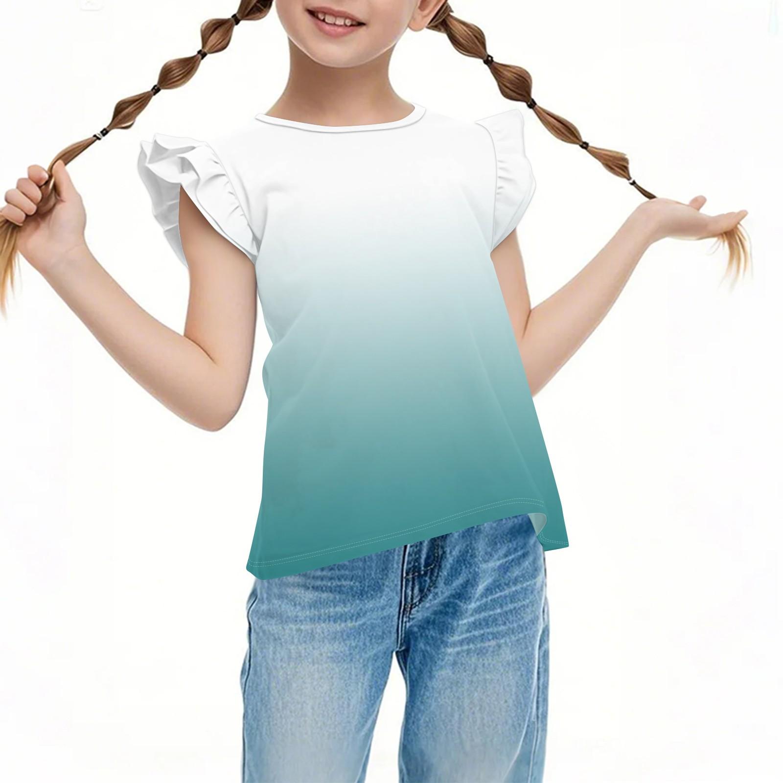 Children s Casual Short-Sleeved Pleated, Cute Gradient Printed Round-Neck Solid-Color Top 160 белый
Children s Casual Short-Sleeved Pleated, Cute Gradient Printed Round-Neck Solid-Color Top 160 белый