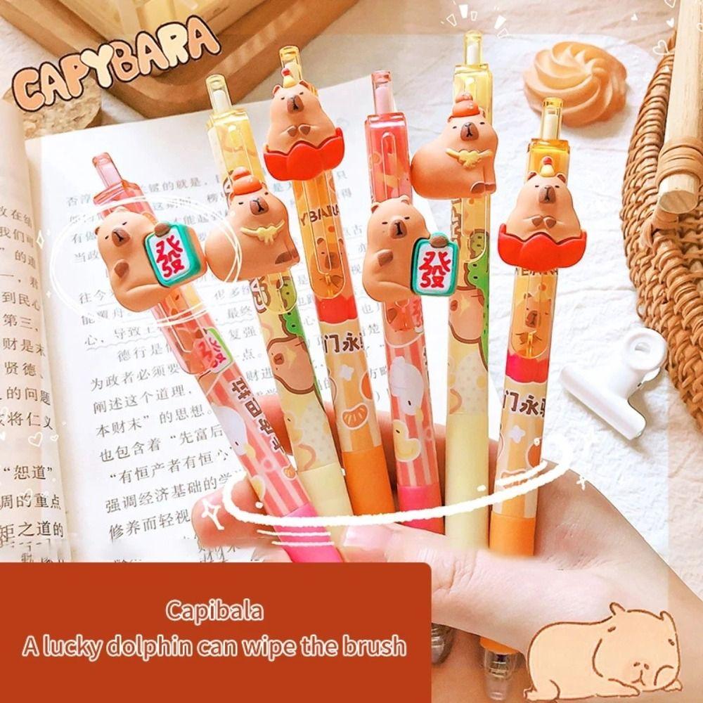 Стираемая ручка для мультфильмов Kawaii Cute Writing Pen Creative Capybara Gel Pen School
Стираемая ручка для мультфильмов Kawaii Cute Writing Pen Creative Capybara Gel Pen School