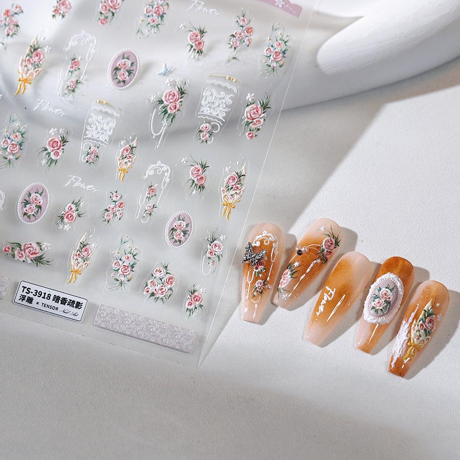 TENSOR Cartoon Nail Stickers: Cute, Thin, Flexible, Self-Adhesive, Transparent Art with Lingering Fragrance, TS-3918.
TENSOR Cartoon Nail Stickers: Cute, Thin, Flexible, Self-Adhesive, Transparent Art with Lingering Fragrance, TS-3918.