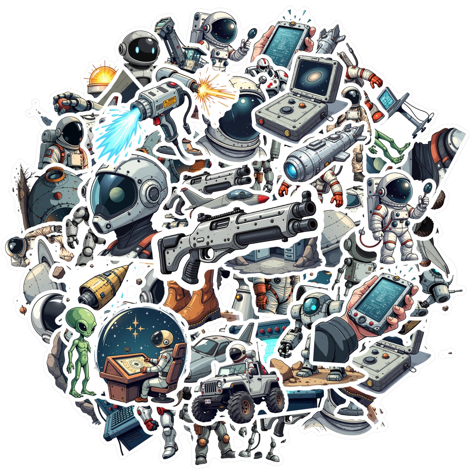 35pcs-50pcs Cartoon Space Stickers Futuristic Alien Stationery Stickers Space Series Decals For Phone Suitcase Guitar
35pcs-50pcs Cartoon Space Stickers Futuristic Alien Stationery Stickers Space Series Decals For Phone Suitcase Guitar