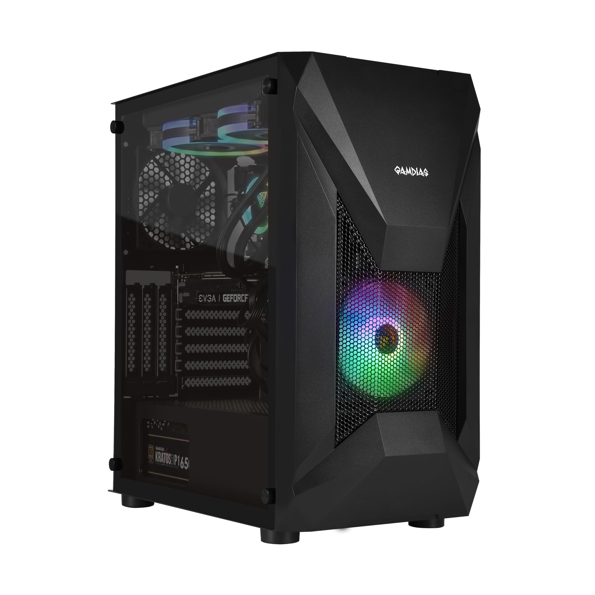 GAMDIAS ATHENA E1 Elite Gaming PC ATX 120mm ARGB Унікальна 3D передня панель із сітчастим віконним корпусом із безшовного загартованого скла, Mid-Tower корпус, вбудований вентилятор,
GAMDIAS ATHENA E1 Elite Gaming PC ATX 120mm ARGB Унікальна 3D передня панель із сітчастим віконним корпусом із безшовного загартованого скла, Mid-Tower корпус, вбудований вентилятор,