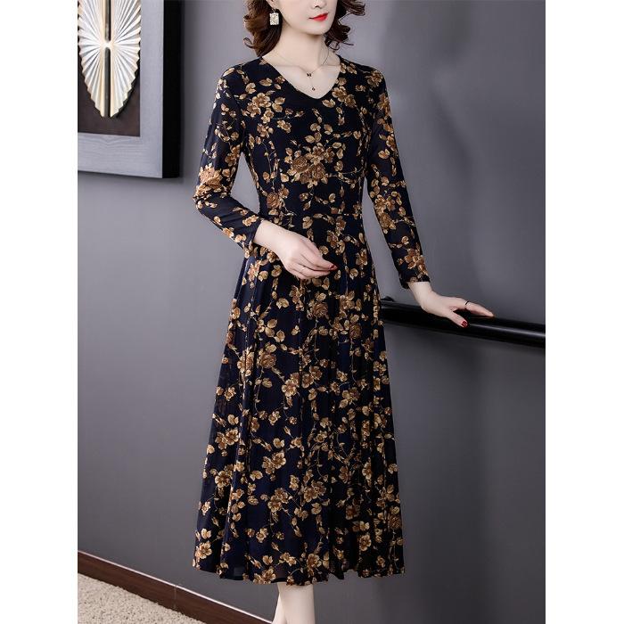 Dress foreign style large size women s clothing new spring and autumn temperament socialites mother skirt has pockets 5XL чорний
Dress foreign style large size women s clothing new spring and autumn temperament socialites mother skirt has pockets 5XL чорний