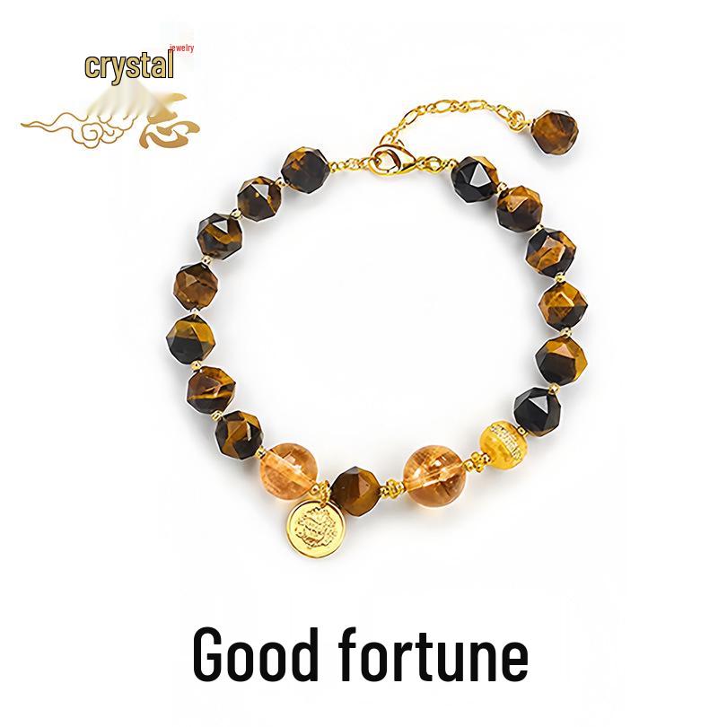 Lingyin Wealth Star High Shine Yellow Tiger Eye Bracelet - National Style Elegant Hand Jewelry
Lingyin Wealth Star High Shine Yellow Tiger Eye Bracelet - National Style Elegant Hand Jewelry