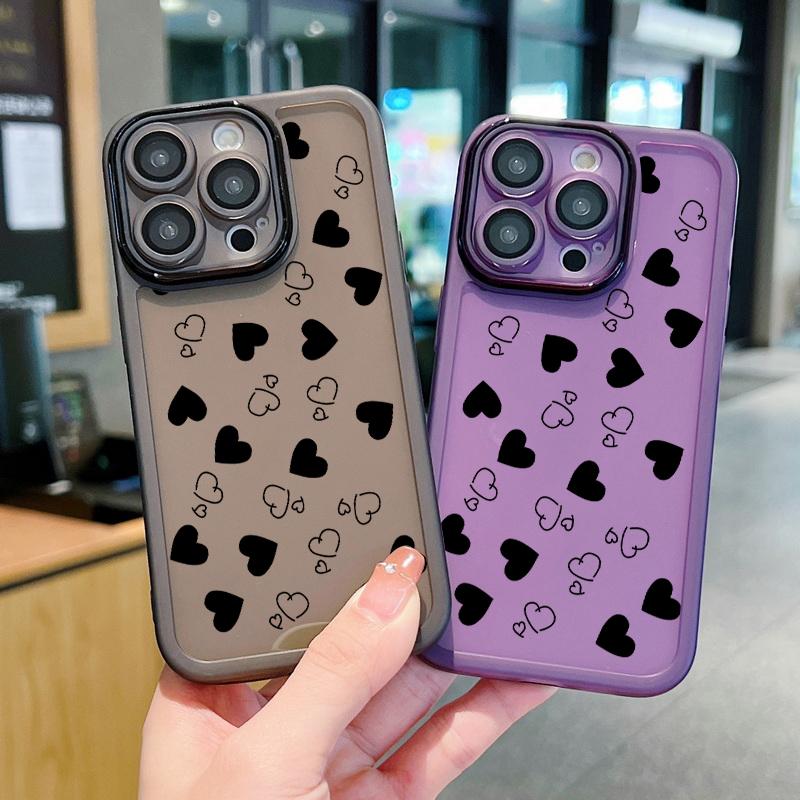 Love Hearts Pattern with Lens Flims Protection Case for iPhone 16 Pro 15 14 Plus 13 12 Pro Max 11 Shockproof Slim Silicone Soft Transparent Case iPhone 16 чорний
Love Hearts Pattern with Lens Flims Protection Case for iPhone 16 Pro 15 14 Plus 13 12 Pro Max 11 Shockproof Slim Silicone Soft Transparent Case iPhone 16 чорний