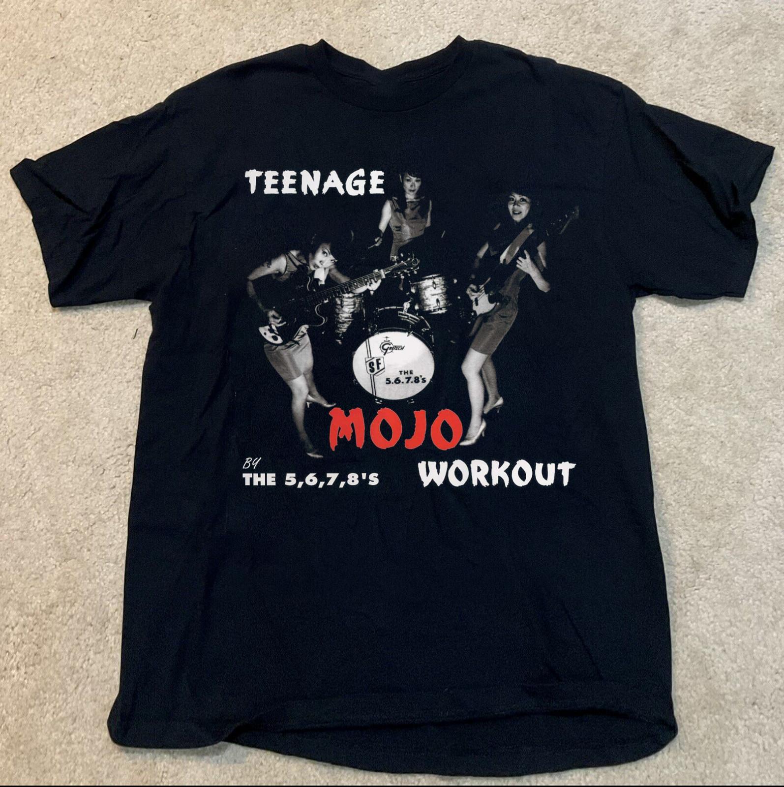 The 5.6.7.8 s Band Teenage Mojo Workout Cotton T-Shirt Full Size SB325 4XL
The 5.6.7.8 s Band Teenage Mojo Workout Cotton T-Shirt Full Size SB325 4XL