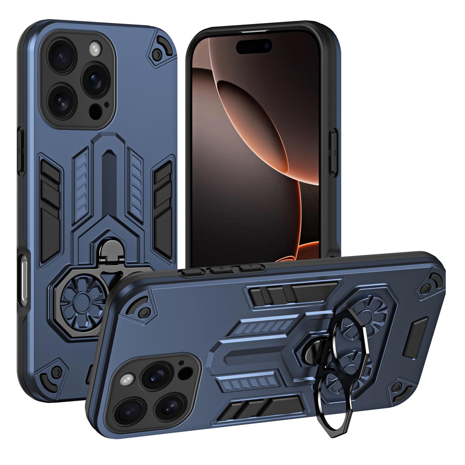 For iPhone 16 Pro Max Case Ring Holder Kickstand PC+TPU Shockproof Phone Cover
For iPhone 16 Pro Max Case Ring Holder Kickstand PC+TPU Shockproof Phone Cover