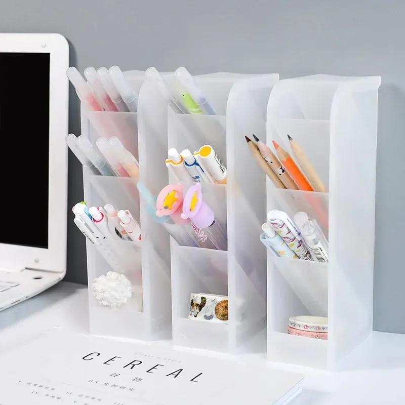 Multi-function Desktop Pen Holder for Obliquely Inserted 4 Grid Office School Storage Case Desk Pen Pencil Organizer white -L
Multi-function Desktop Pen Holder for Obliquely Inserted 4 Grid Office School Storage Case Desk Pen Pencil Organizer white -L
