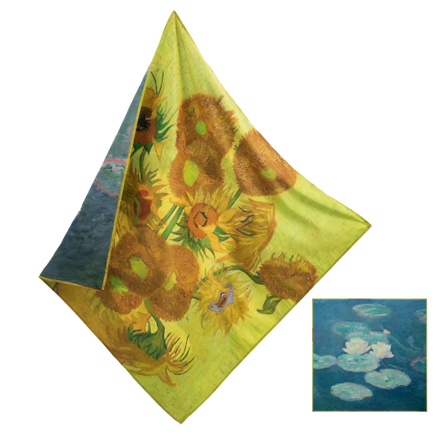 Astro Furoshiki Large Size Approximately 100 x 100cm Machine washable durable and polyester fabric Van Gogh Sunflower Monet Water Lily Sunflower Water жовтий
Astro Furoshiki Large Size Approximately 100 x 100cm Machine washable durable and polyester fabric Van Gogh Sunflower Monet Water Lily Sunflower Water жовтий