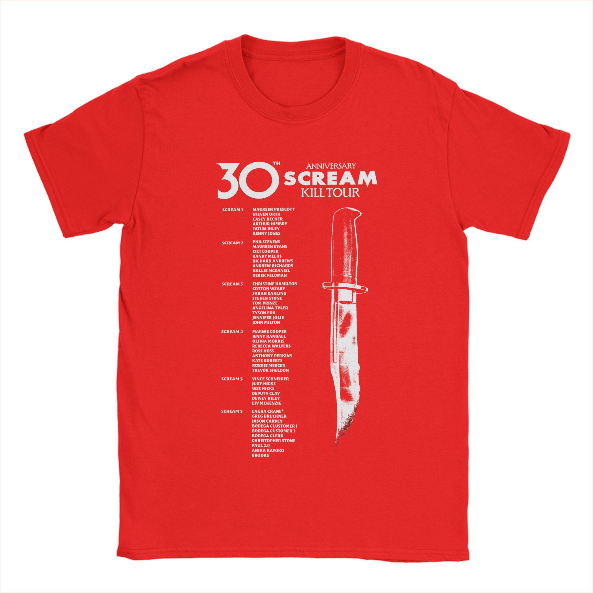 Leisure Scream 30th Anniversary Kill Tour TShirt for Unisex Crew Neck Cotton T Shirts Short Sleeve Tees Printing Clothing S
Leisure Scream 30th Anniversary Kill Tour TShirt for Unisex Crew Neck Cotton T Shirts Short Sleeve Tees Printing Clothing S