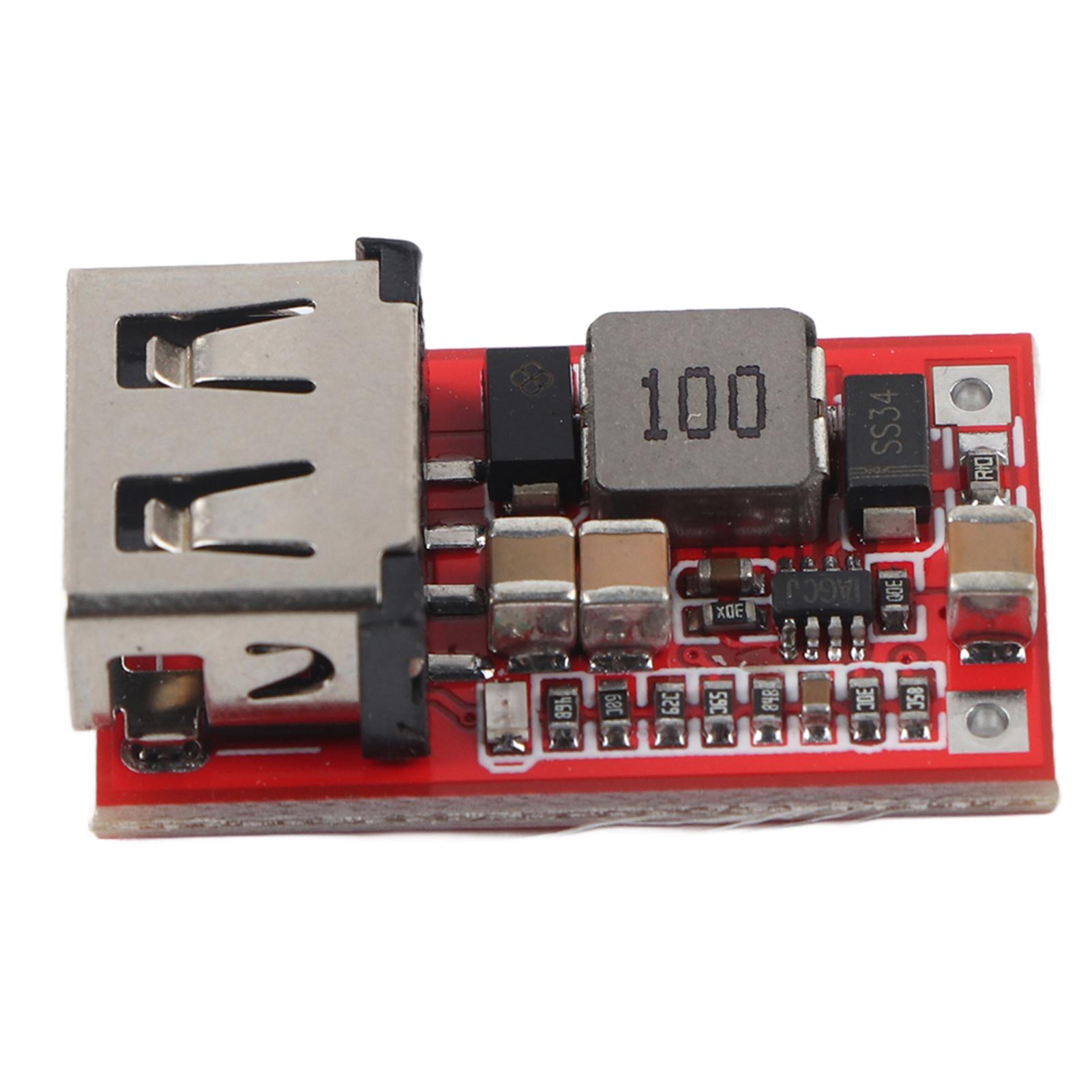 USB DC перетворювач 5V 3A зарядний пристрій неізольований понижувальний модуль з індикатором для телефону
USB DC перетворювач 5V 3A зарядний пристрій неізольований понижувальний модуль з індикатором для телефону