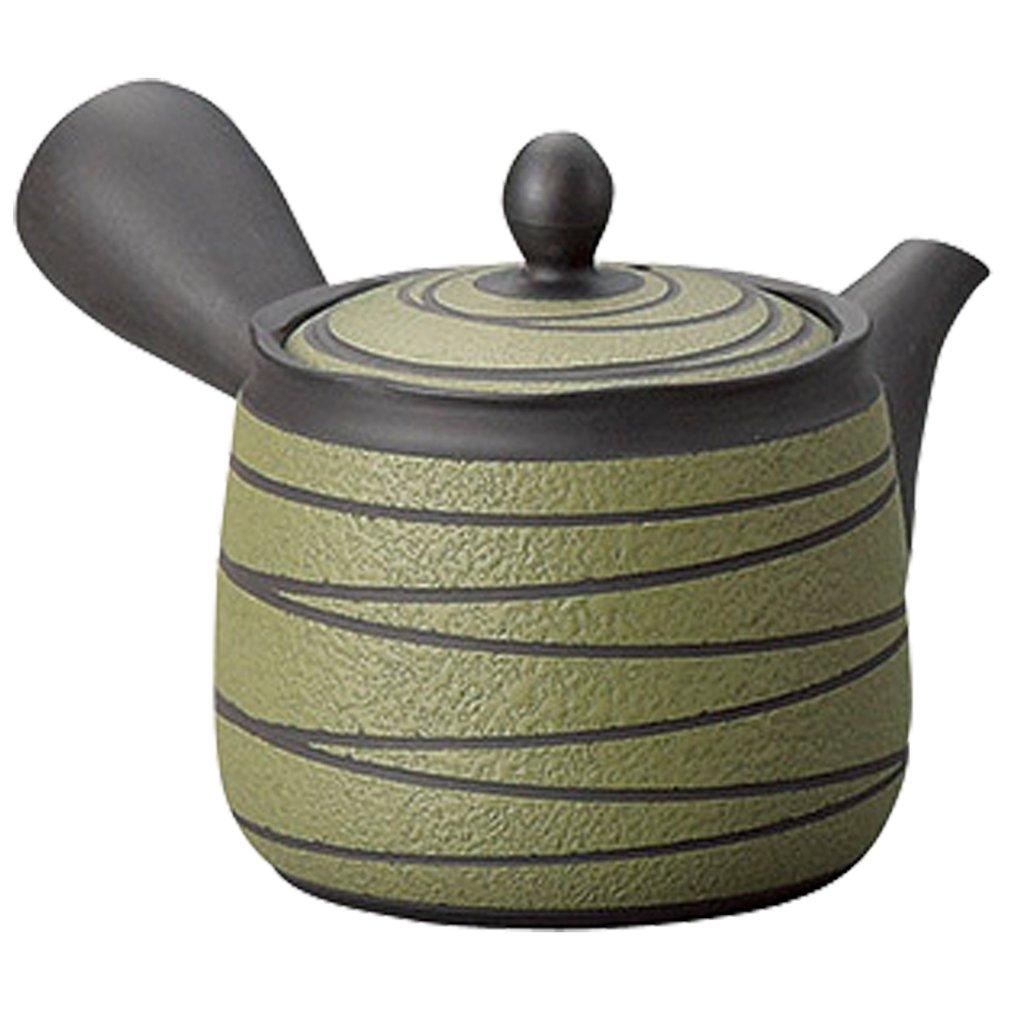 Yamashita Kogei Tokoname Ware Zuisen Fujimaru Зеленый Пестрый Чайник Сетчатый Тысяча Шагов 300 мл 13039590