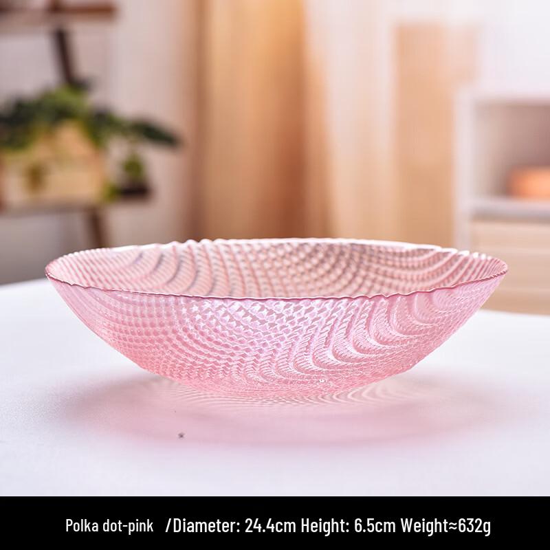 Ru Han Pink Polka Dot Transparent Glass Plate (Set of 2)
Ru Han Pink Polka Dot Transparent Glass Plate (Set of 2)