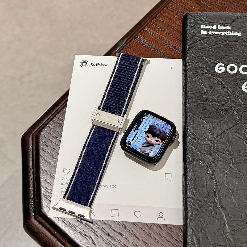 Magnetic Nylon Straps for Apple Watch Band 49 46 45 44 42 38 41 40mm Fabric Elastic Sport Wristband Correa for iWatch S11 10 9 iwatch S10 11 42mm синій
Magnetic Nylon Straps for Apple Watch Band 49 46 45 44 42 38 41 40mm Fabric Elastic Sport Wristband Correa for iWatch S11 10 9 iwatch S10 11 42mm синій