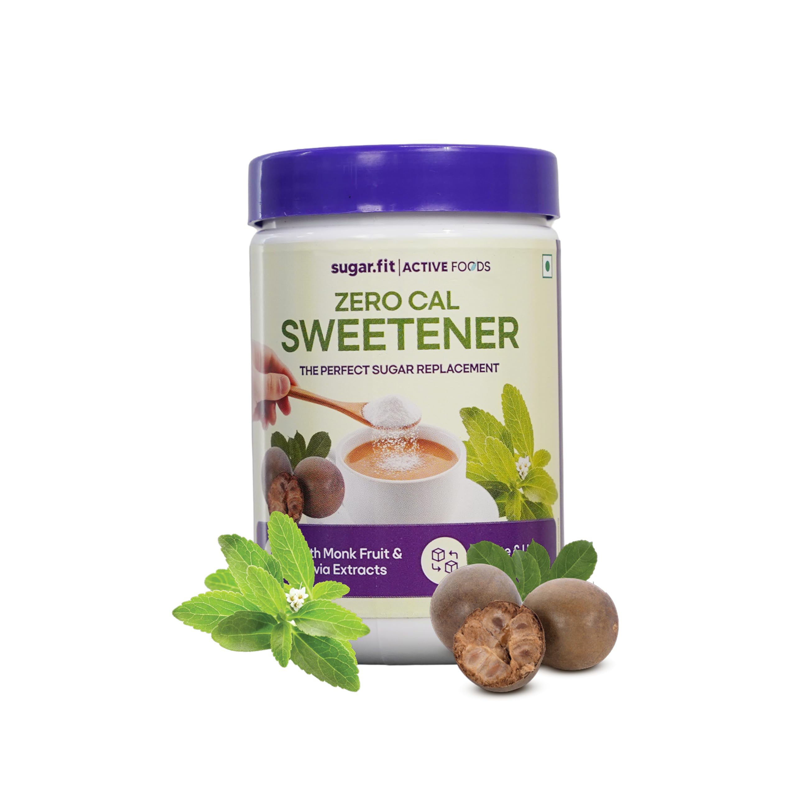 Sugar.fit Zero Cal Sweetener | Monk Fruit & Stevia Blend | Tastes & Measures Like Sugar | Zero Calories | Keto, Diabetic & Weight-Loss Friendly | 2
Sugar.fit Zero Cal Sweetener | Monk Fruit & Stevia Blend | Tastes & Measures Like Sugar | Zero Calories | Keto, Diabetic & Weight-Loss Friendly | 2