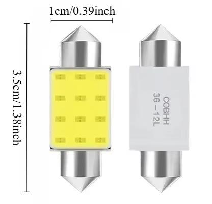 Festoon LED 24V Truck Dome Light COB 12 Chips Auto Interior License Plate
Festoon LED 24V Truck Dome Light COB 12 Chips Auto Interior License Plate