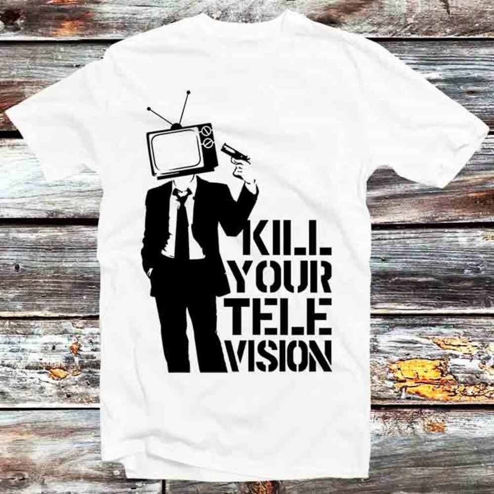 230GSM 100% Cotton T-Shirt Kill Your Television Anonymous T Shirt Vintage Retro Gift Mens Womens Unisex Cartoon Anime Top Tee B1253
230GSM 100% Cotton T-Shirt Kill Your Television Anonymous T Shirt Vintage Retro Gift Mens Womens Unisex Cartoon Anime Top Tee B1253