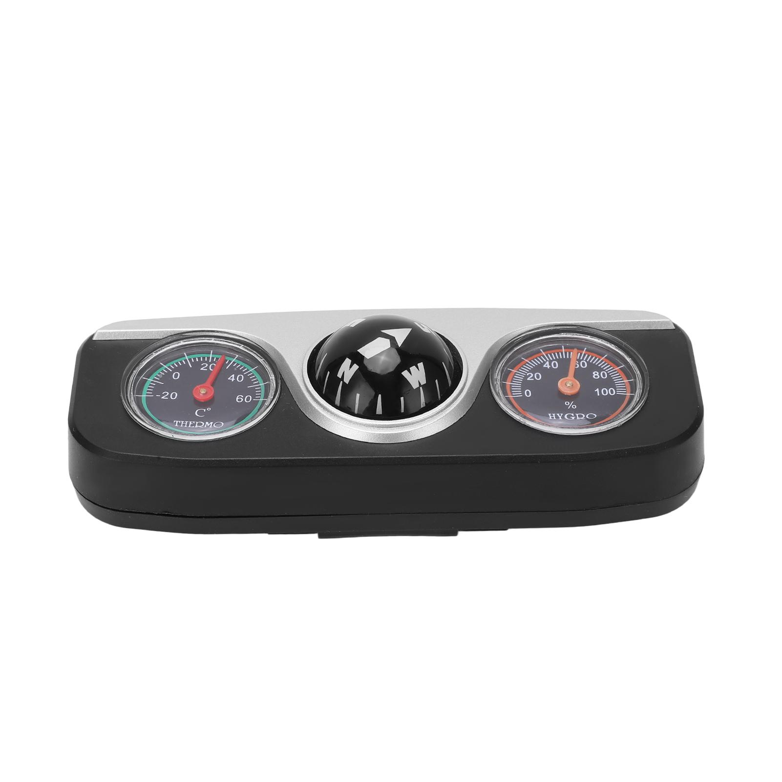 3 in 1 Car Compass Navigation Ball Thermometer Hygrometer Car Multifunctional Travel Tool for Outdoors Camping
3 in 1 Car Compass Navigation Ball Thermometer Hygrometer Car Multifunctional Travel Tool for Outdoors Camping