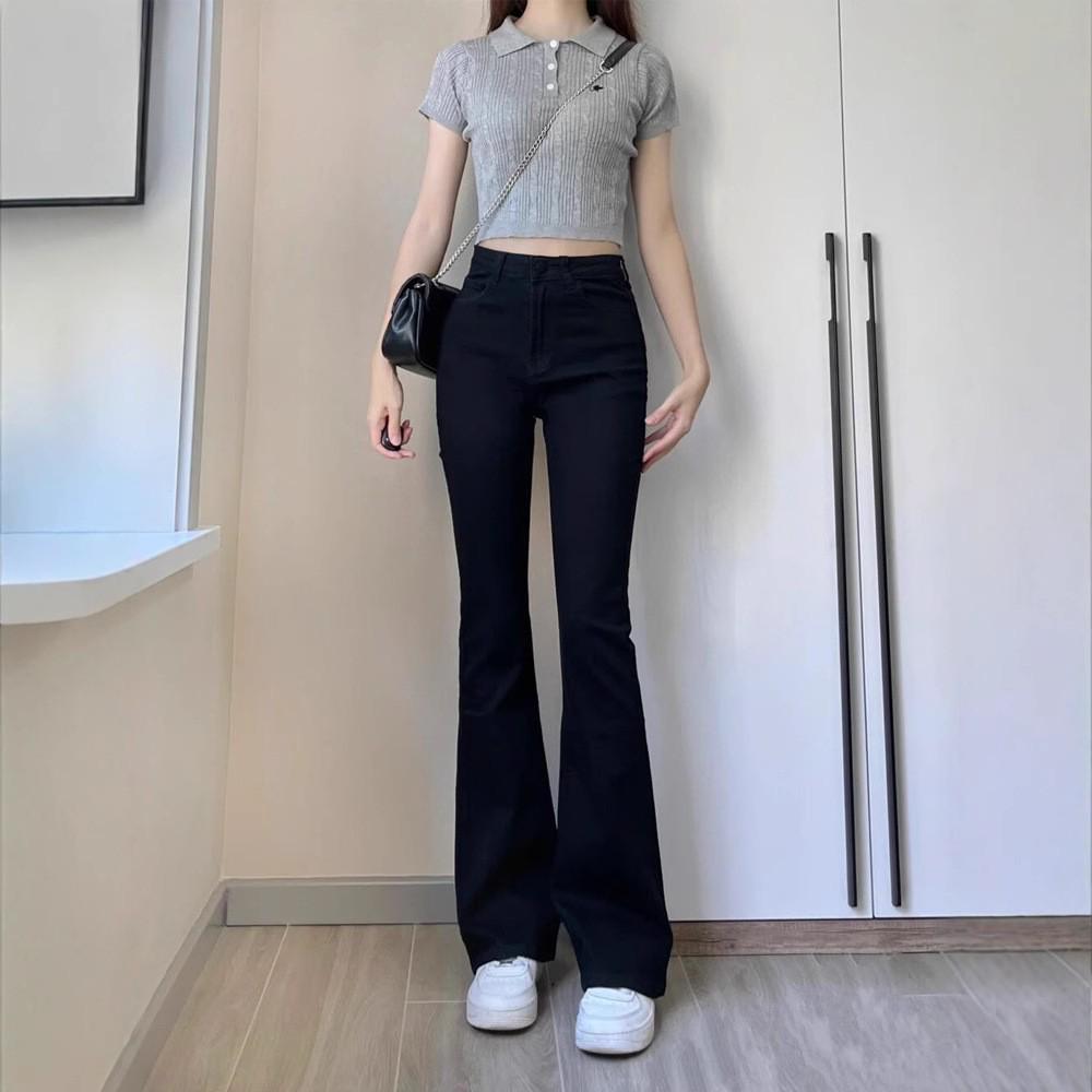 Women s Black High-Waisted Elastic Slimming Micro-Flared Jeans for Spring & Summer M 46-52kg
Women s Black High-Waisted Elastic Slimming Micro-Flared Jeans for Spring & Summer M 46-52kg