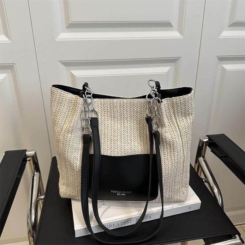 Large-capacity woven straw bag women s summer versatile 2025 new relaxation single shoulder seaside vacation beach bag белый
Large-capacity woven straw bag women s summer versatile 2025 new relaxation single shoulder seaside vacation beach bag белый