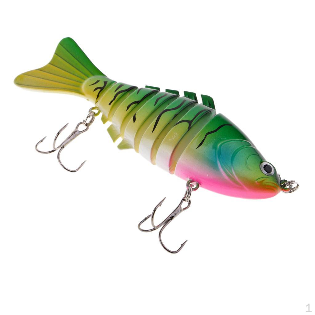 10cm/15.6g 3D Eyes Multi Jointed Fishing Sinking Lure Hard Green and Yellow
10cm/15.6g 3D Eyes Multi Jointed Fishing Sinking Lure Hard Green and Yellow