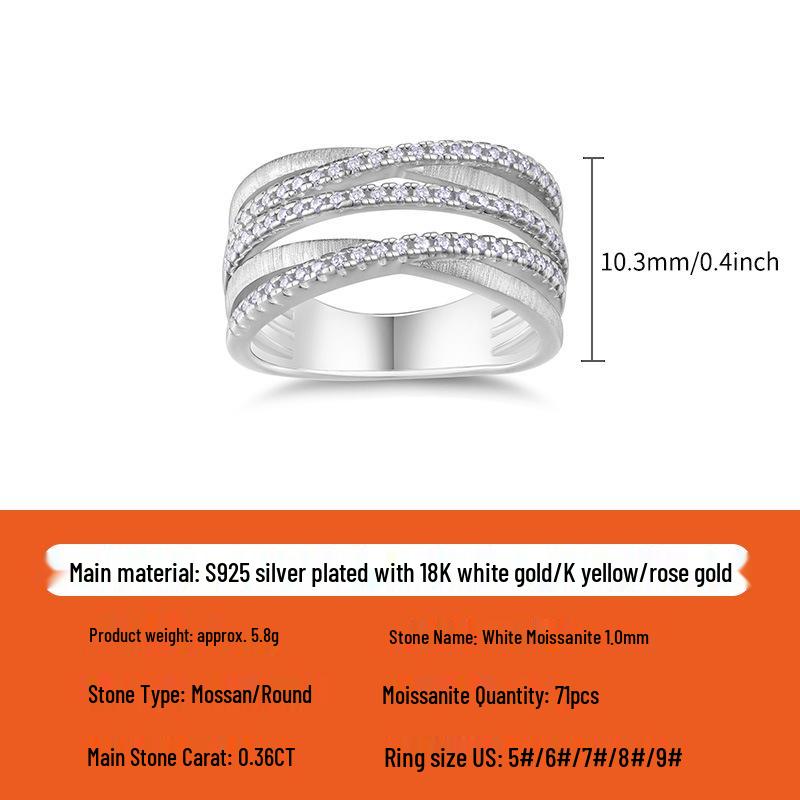 Hip-Hop Style S925 Sterling Silver Wrap Ring - Versatile Brushed & Shiny Finish Women s Jewelry US Size 5/Circumference 49.9mm
Hip-Hop Style S925 Sterling Silver Wrap Ring - Versatile Brushed & Shiny Finish Women s Jewelry US Size 5/Circumference 49.9mm