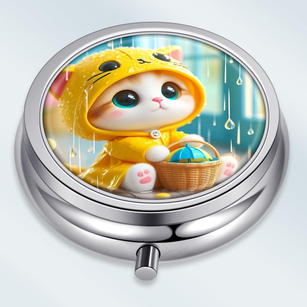 Portable Pill Box with 3 Compartments, Mini Metal Medicine Organizer Case, Cute Printed Pill Container for Vitamins, Pills, Jewelry, Travel, Daily Use разноцветный
Portable Pill Box with 3 Compartments, Mini Metal Medicine Organizer Case, Cute Printed Pill Container for Vitamins, Pills, Jewelry, Travel, Daily Use разноцветный