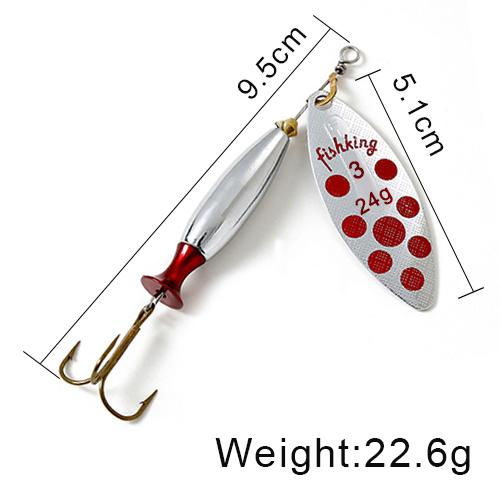NGB Spinner Lure Bait Long Cast 18g 24g Spoon Lures pike Metal Fishing Lure Bass Hard Bait With Hooks
NGB Spinner Lure Bait Long Cast 18g 24g Spoon Lures pike Metal Fishing Lure Bass Hard Bait With Hooks