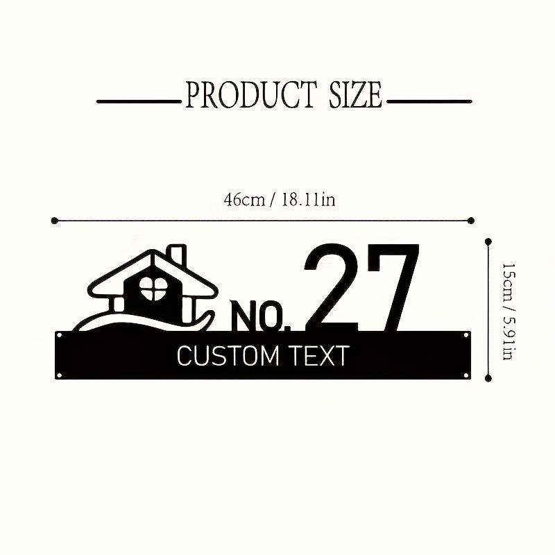 Metal Sign Wall Decor Outdoor Address Plaque Custom House Number Home Decor Gift
Metal Sign Wall Decor Outdoor Address Plaque Custom House Number Home Decor Gift