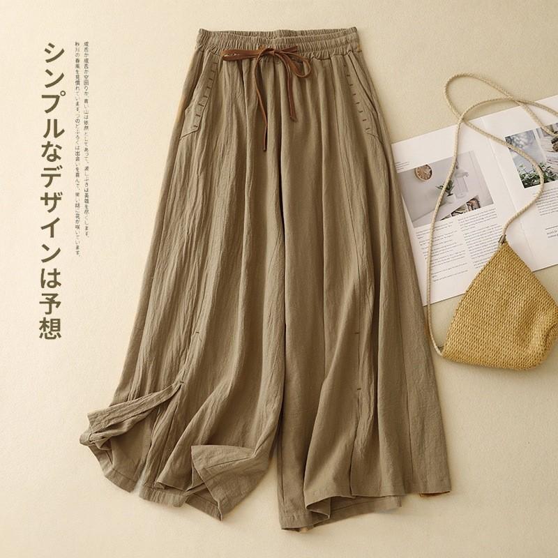 2025 лето новые литературные и ретро однотонные хлопково-льняные брюки-капри женские на кулиске эластичная талия темпераментные широкие брюки M хаки
2025 лето новые литературные и ретро однотонные хлопково-льняные брюки-капри женские на кулиске эластичная талия темпераментные широкие брюки M хаки