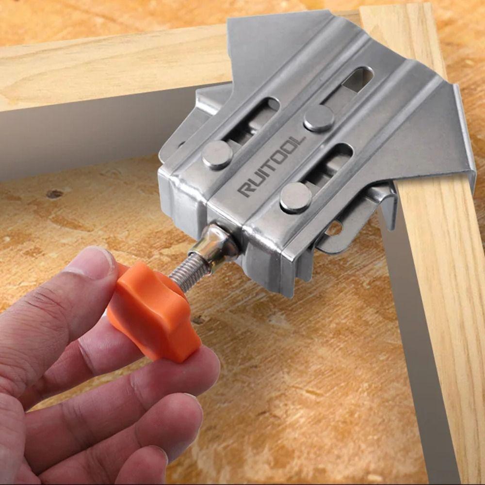 Multipurpose Woodworking Tool Stainless Steel Right Angle Clamp Swing Jaw Corner Clamp Splicing Style-A
Multipurpose Woodworking Tool Stainless Steel Right Angle Clamp Swing Jaw Corner Clamp Splicing Style-A
