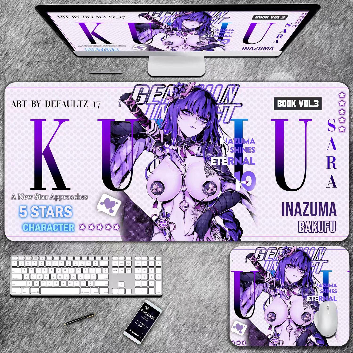 Коврик для клавиатуры и мыши в стиле аниме для девочек, подходящий для киберспорта, офиса и настольного использования.
Коврик для клавиатуры и мыши в стиле аниме для девочек, подходящий для киберспорта, офиса и настольного использования.