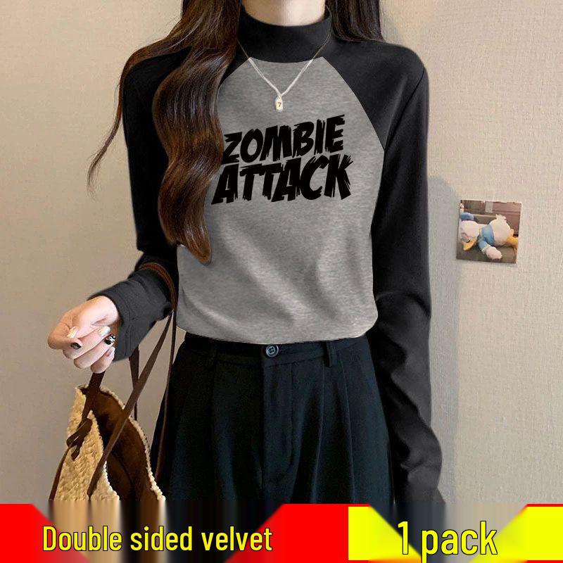 Women s German Velvet Color Block Semi-High Neck Slim Fit Winter Base Layer Shirt L (105-115 jin)
Women s German Velvet Color Block Semi-High Neck Slim Fit Winter Base Layer Shirt L (105-115 jin)