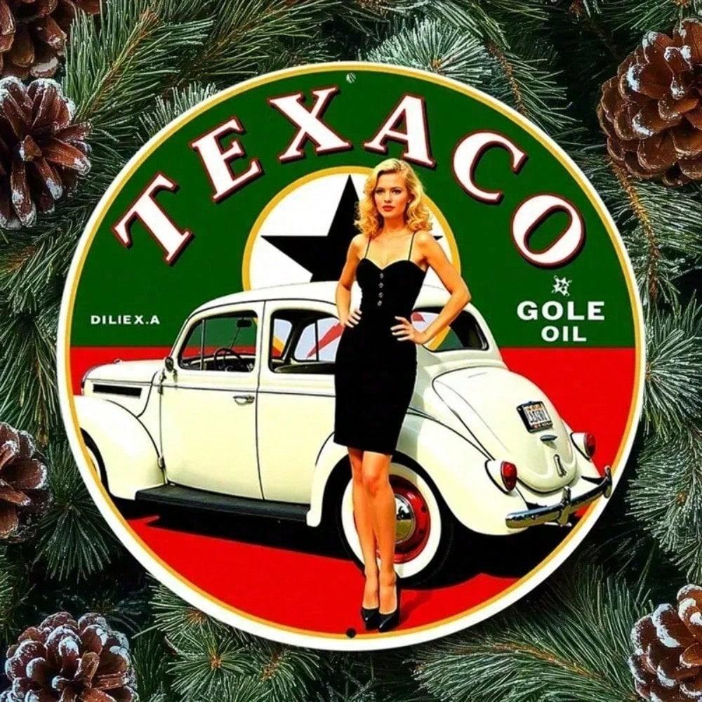 Vintage Texaco Round Metal Sign Retro Aluminum Garage Wall Decor Weatherproof Man Cave Bar різнокольоровий
Vintage Texaco Round Metal Sign Retro Aluminum Garage Wall Decor Weatherproof Man Cave Bar різнокольоровий