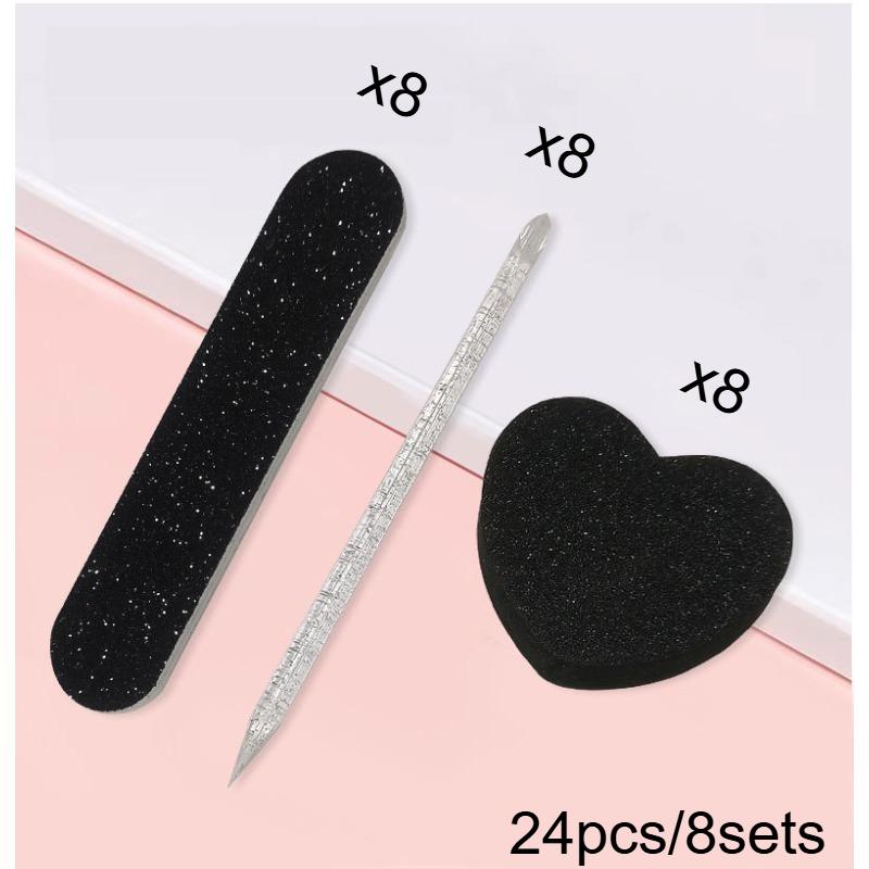 24pcs Glitter Nail Care Set - Heart-Shaped Buffers, Crystal Sticks and Dual-Sided Files for Manicure and Pedicure,Glitter Design
24pcs Glitter Nail Care Set - Heart-Shaped Buffers, Crystal Sticks and Dual-Sided Files for Manicure and Pedicure,Glitter Design
