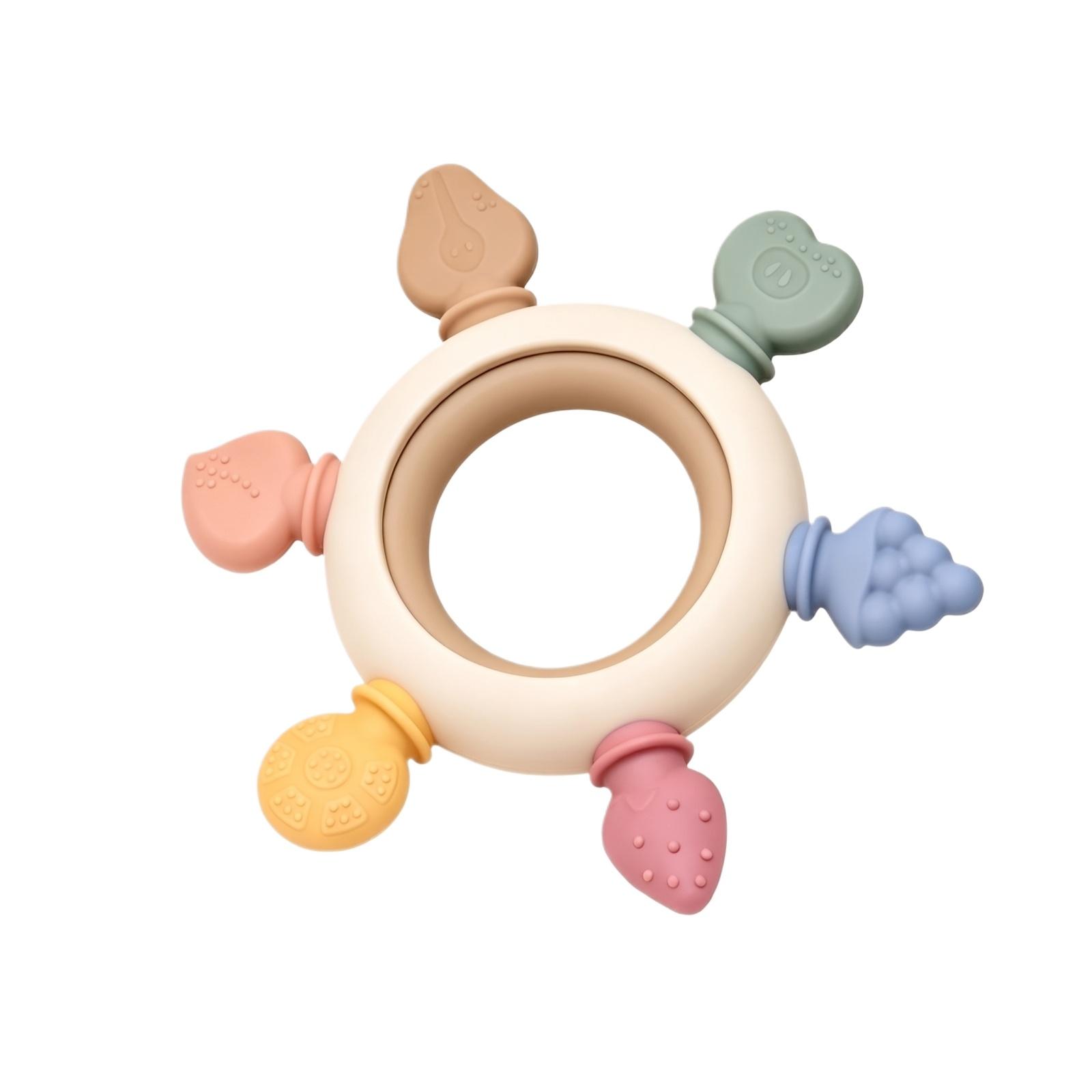 Food Grade Silicone Teether Soft Chewable Baby Teething Toy Ring for Oral Care and Soothing Emotional Comfort Safe Infant Teether One Size
Food Grade Silicone Teether Soft Chewable Baby Teething Toy Ring for Oral Care and Soothing Emotional Comfort Safe Infant Teether One Size