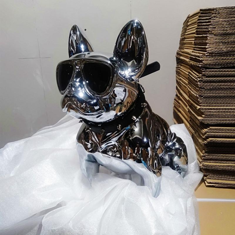 Electroplating Method for Decorative Dog-shaped TV Cabinet, Pet Store Lucky Charm Imitation Dog (bull Terrier) Display Item Pure silver black
Electroplating Method for Decorative Dog-shaped TV Cabinet, Pet Store Lucky Charm Imitation Dog (bull Terrier) Display Item Pure silver black