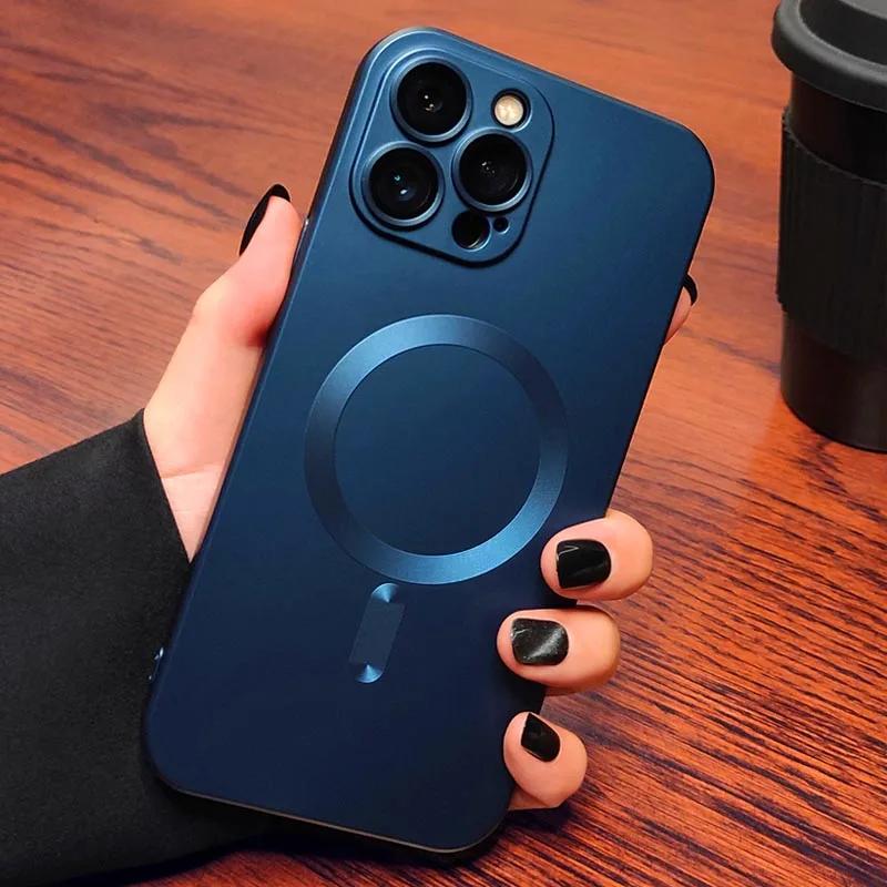Luxury Matte For Magsafe Wireless Charging Case For iPhone 16 15 13 12 14 Pro Max Plus Magnetic Phone Cases Lens Protector Cover For iPhone 12 Pro
Luxury Matte For Magsafe Wireless Charging Case For iPhone 16 15 13 12 14 Pro Max Plus Magnetic Phone Cases Lens Protector Cover For iPhone 12 Pro