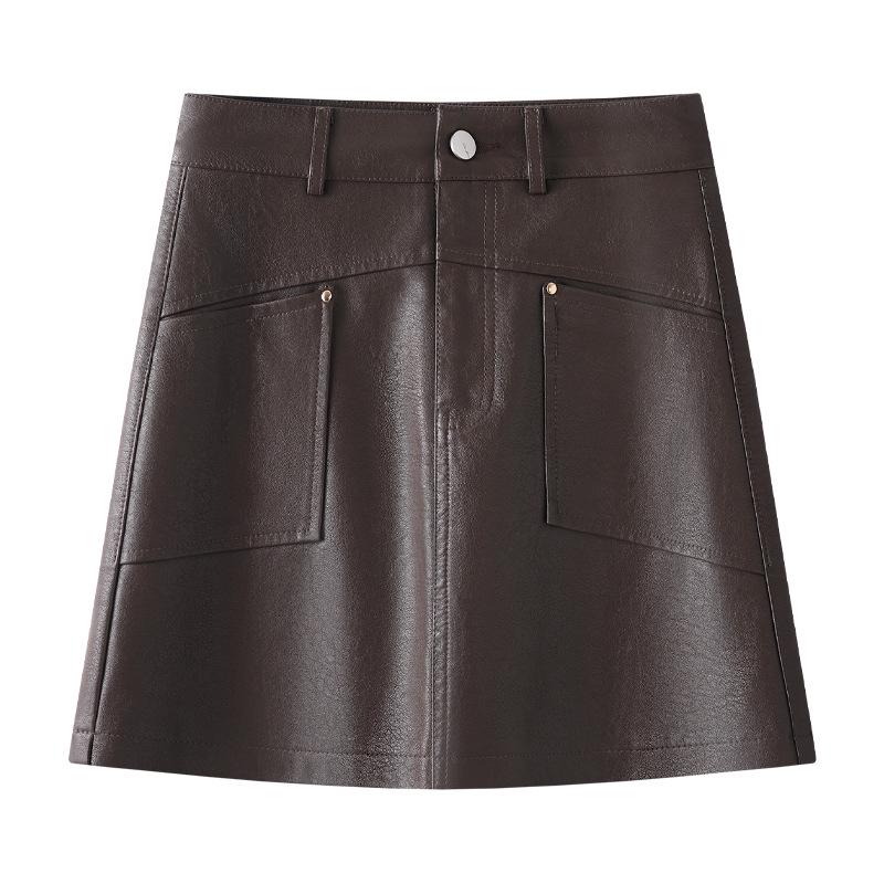 Coffee-Colored PU High-Waisted Mini Skirt, Slimming A-Line Midi, Autumn/Winter 2024 Women s Hip-Hugging Style. Extra Large
Coffee-Colored PU High-Waisted Mini Skirt, Slimming A-Line Midi, Autumn/Winter 2024 Women s Hip-Hugging Style. Extra Large