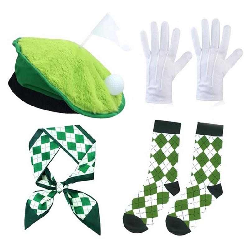 Golfer Beret Caps Gloves Argyle Socks Scarf 4Pcs Golf Outfits for Cosplay Halloween Funny Golf Costume Accessories Set 1 зелёный
Golfer Beret Caps Gloves Argyle Socks Scarf 4Pcs Golf Outfits for Cosplay Halloween Funny Golf Costume Accessories Set 1 зелёный