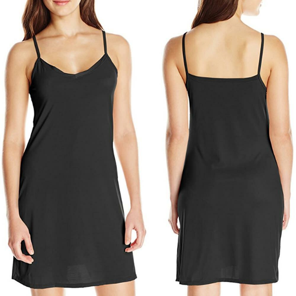 Summertime Full Slips Dresses Females Thin Seamless Ice Silk Petticoat Underskirt Dress Sleeveless Solid Color V-neck Sling Vest Dress Size-inclusive XS чорний
Summertime Full Slips Dresses Females Thin Seamless Ice Silk Petticoat Underskirt Dress Sleeveless Solid Color V-neck Sling Vest Dress Size-inclusive XS чорний