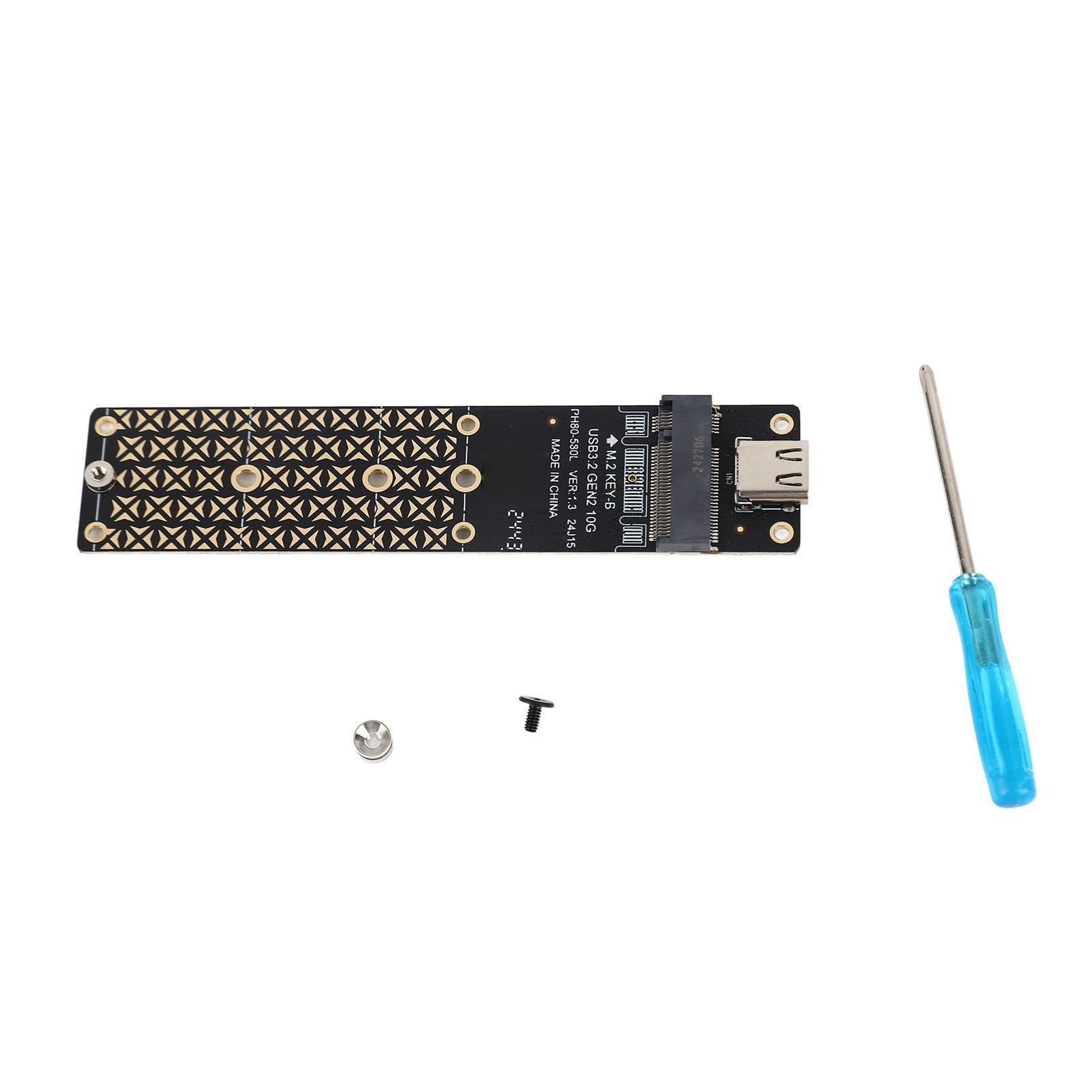 M.2 to USB Adapter NGFF M.2 Bkey SATA Hard Drive SSD to USB3.2 Type C 10G Adapter Card Support 2230
M.2 to USB Adapter NGFF M.2 Bkey SATA Hard Drive SSD to USB3.2 Type C 10G Adapter Card Support 2230